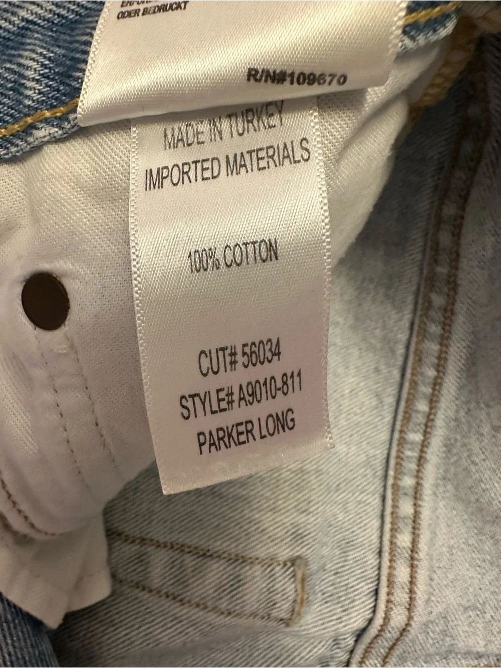 New AGOLDE Parker Long Distressed Denim Shorts Light Wash 100% Cotton